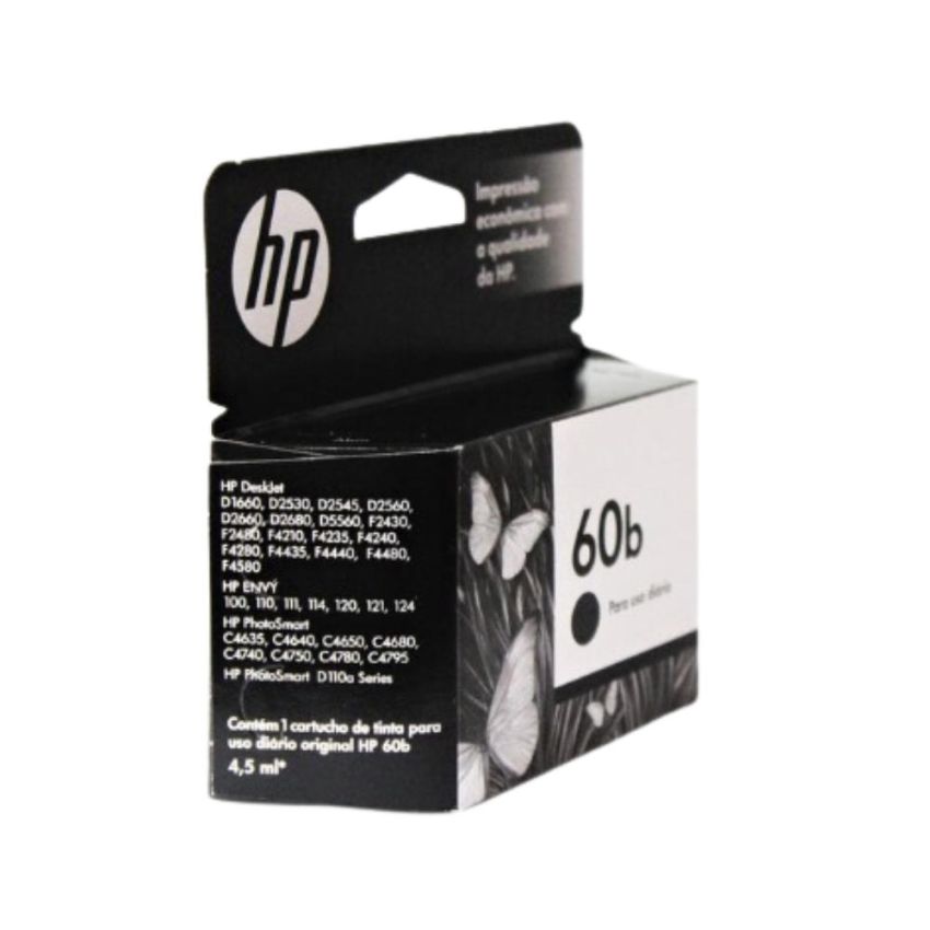 Cartucho de Tinta Original hp 60b Preto Everyday Ref Cc636wb hp