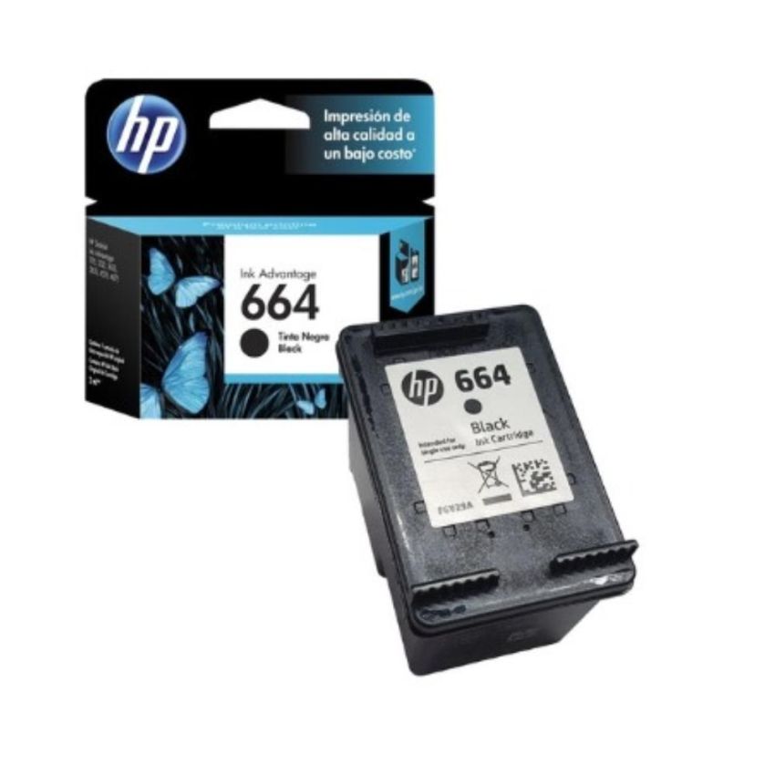 Cartucho de Tinta Original hp 664 Preto Ref F6v29ab hp