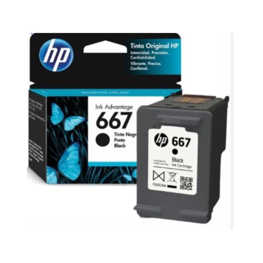 Cartucho de Tinta Original hp  667 Preto 3ym79ab  hp