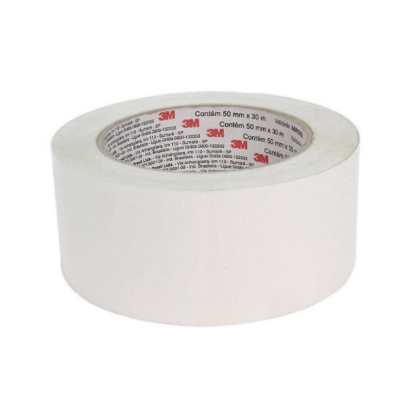 Fita Adesiva Dupla Face de Polipropileno Scotch 50mm X30m 4873 3m