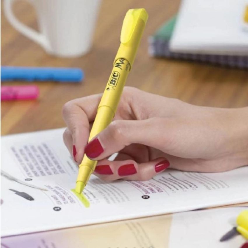 Marca Texto Brite Liner Amarelo Bic