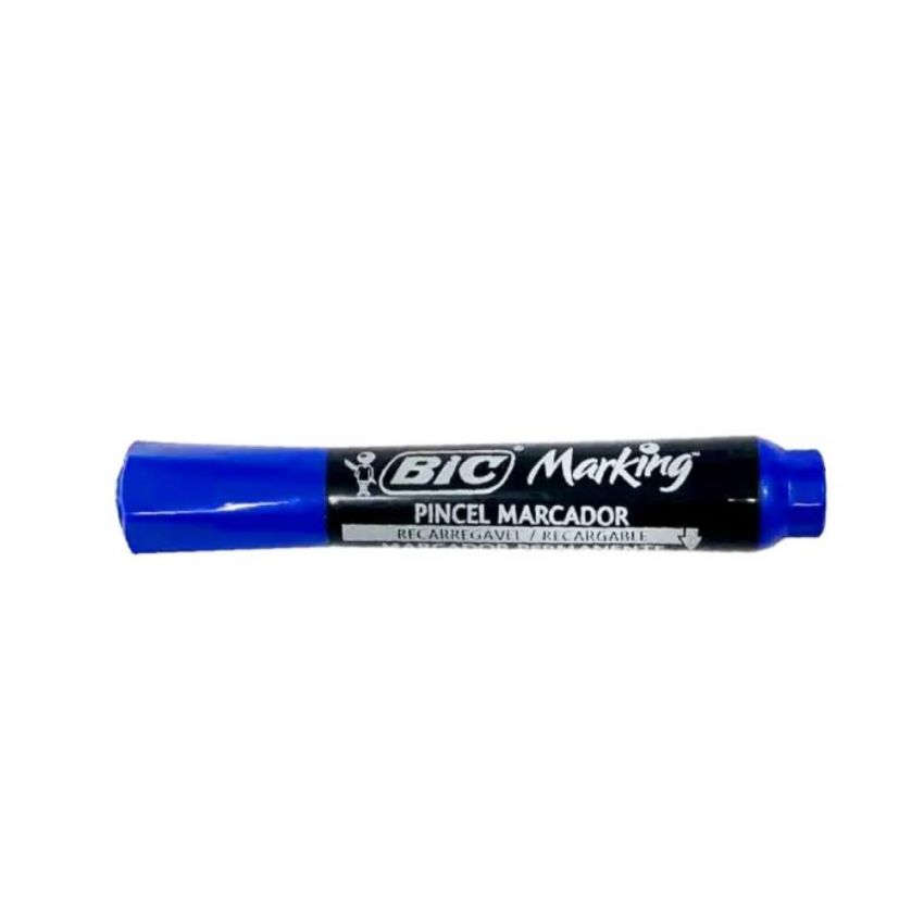 Marcador Permanente Recarregavel Marking 5,7mm Azul Bic
