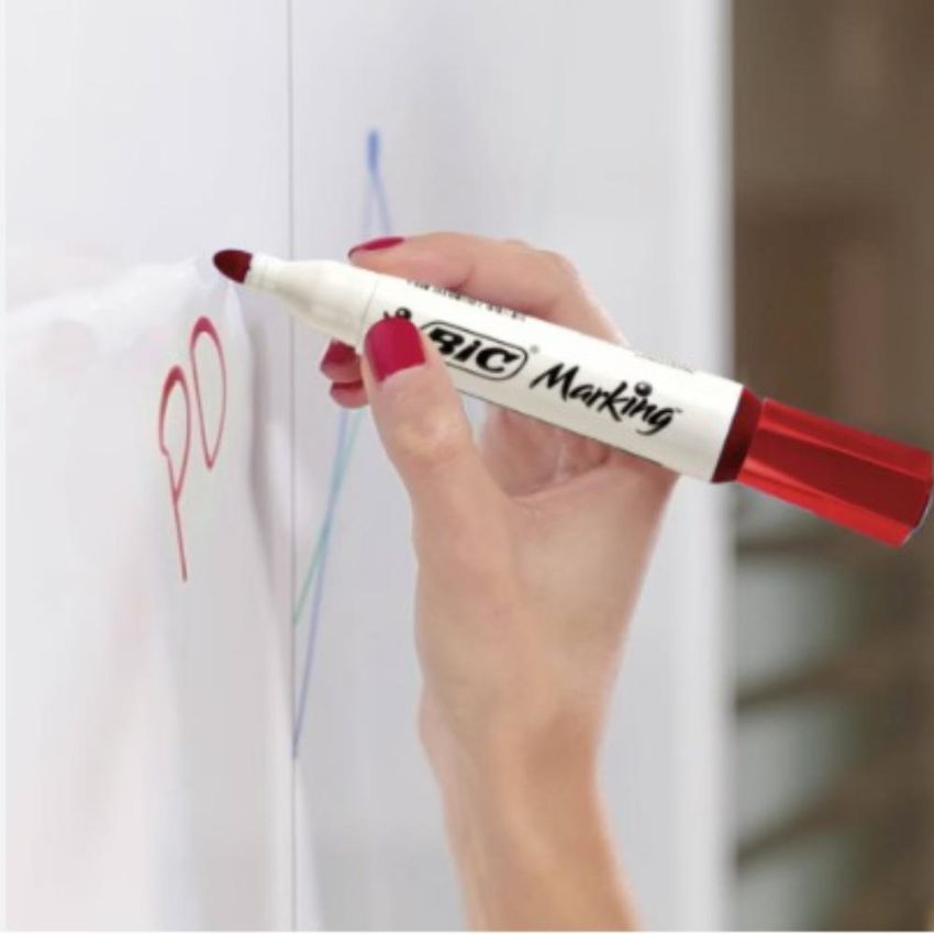 Marcador p/ Quadro Branco Recarregavel Marking Vermelho Bic