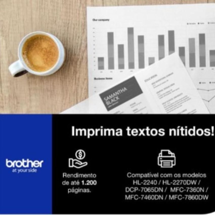 Toner Brother Tn420 Preto  Brother