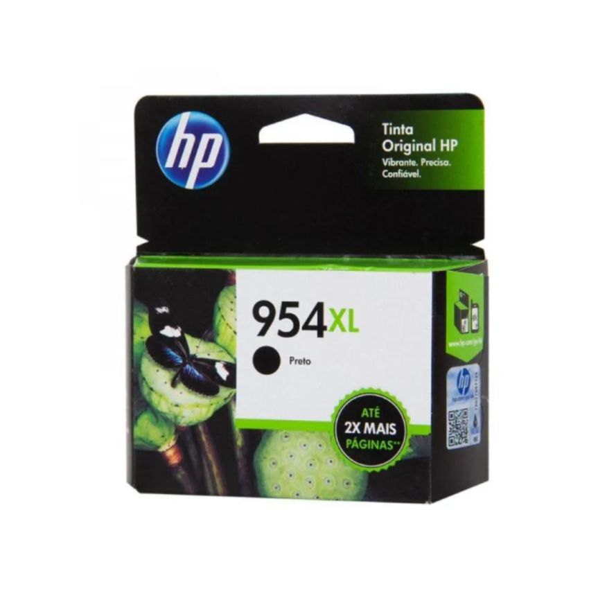 Cartucho de Tinta Original hp 954xl Preto Alto Rendimento Ref L0s71ab hp