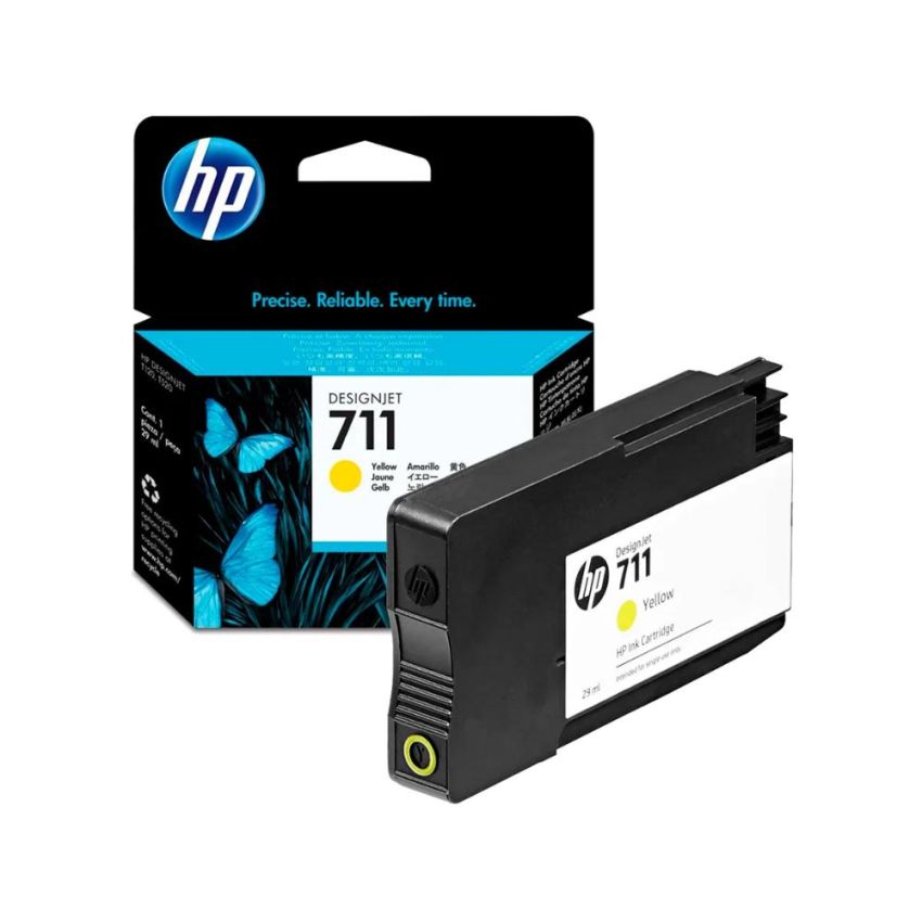 Cartucho de Tinta Original hp 711 Amarelo Ref Cz132ab hp