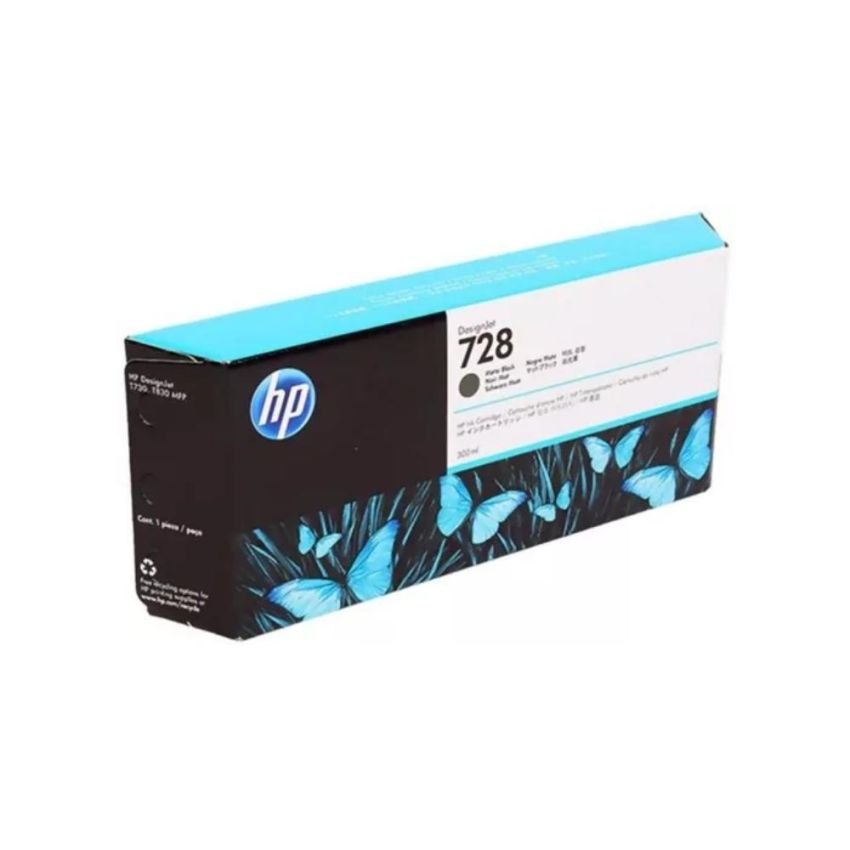 Cartucho de Tinta Original hp 728 Preto Fosco Ref F9j68a hp