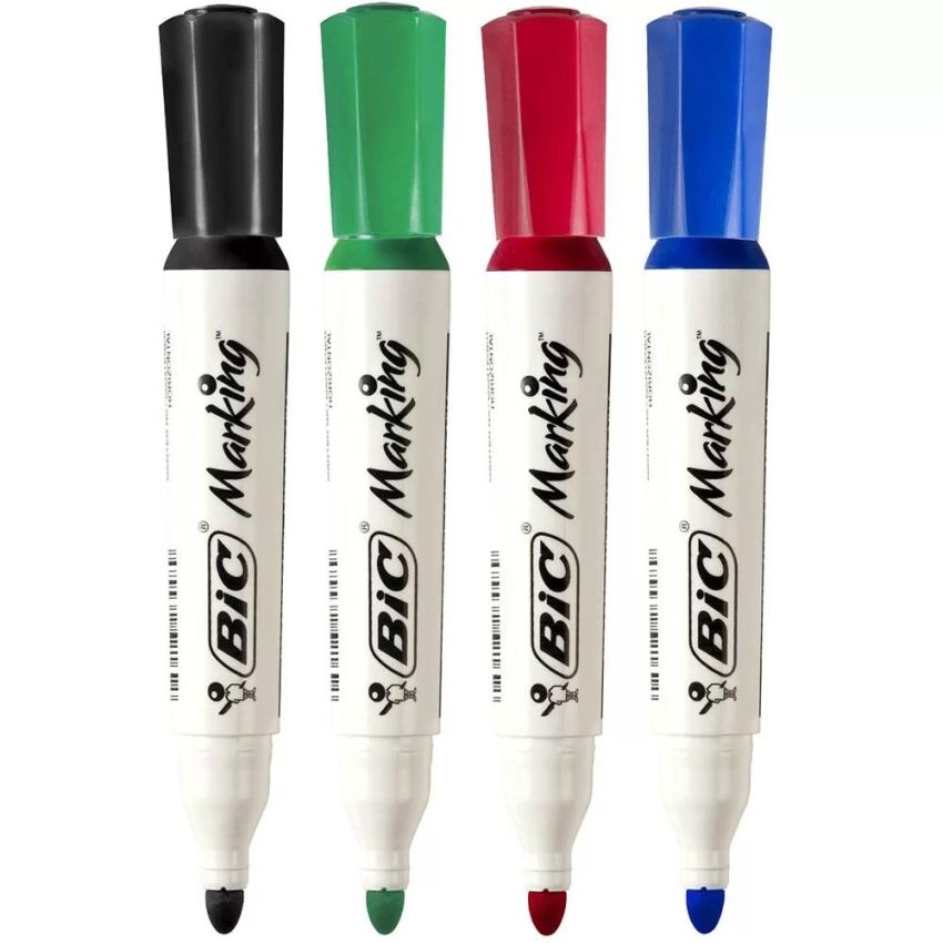 Marcador p/ Quadro Branco Recarregável Bic Marking Verde - caixa com 12