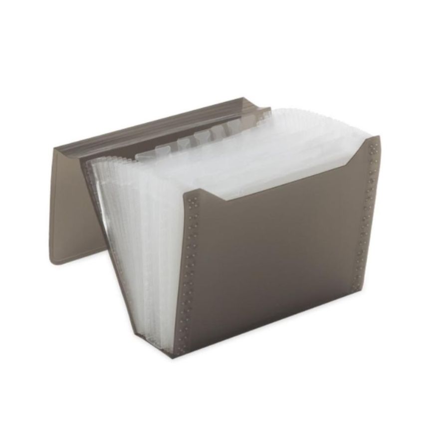 Pasta Sanfonada a4 c/ 31 Divisorias Fume 0915 Polibras