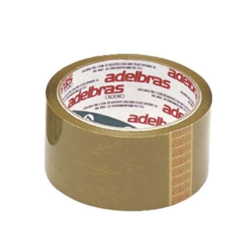 Fita Adesiva Empacotamento Qualitape pp 48mmx50m Marrom 520 Aldebras - PCT c/5