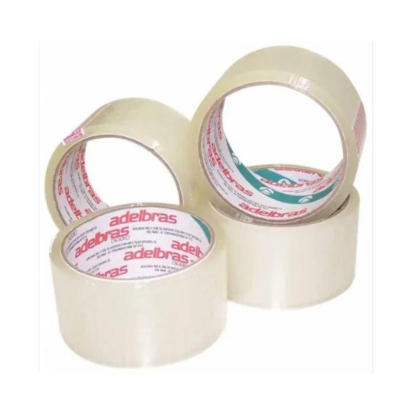 Fita Adesiva Empacotamento Qualitape pp 48mmx50m Transparente 520 Adelbras - PCT c/5