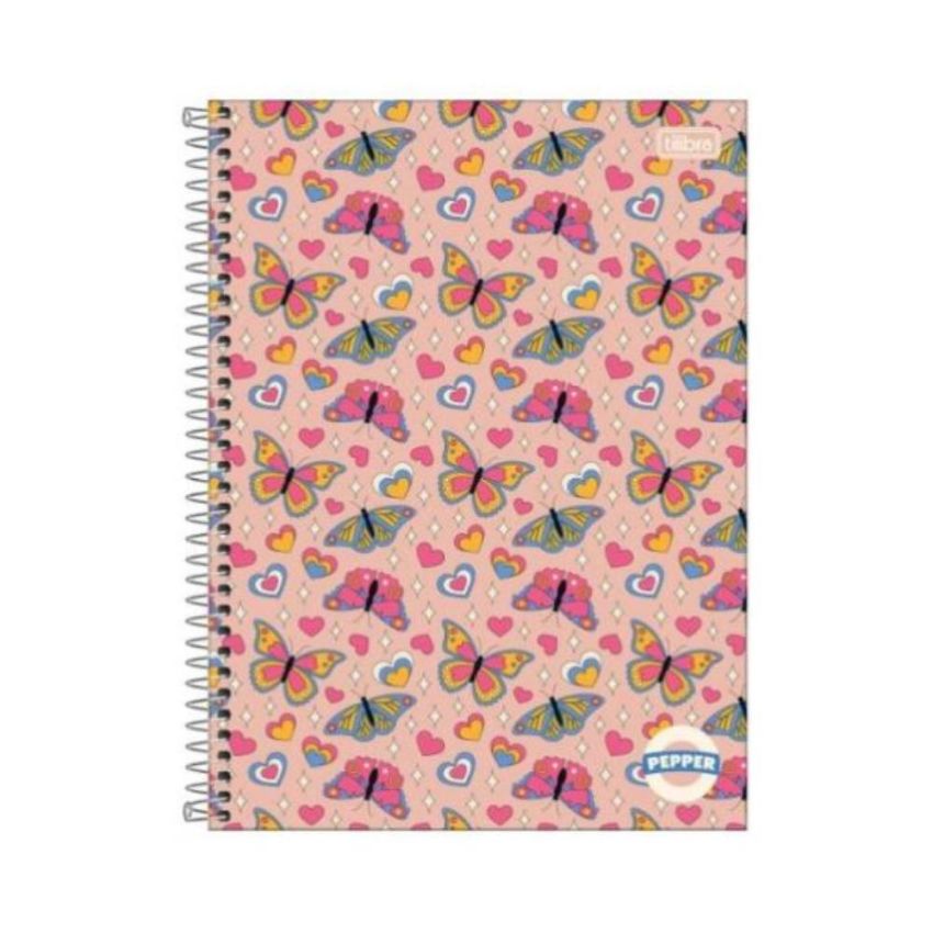 Caderno Espiral Universitario Pepper Capa Dura Sortido 80fls 1 Materia 179914 Tilibra