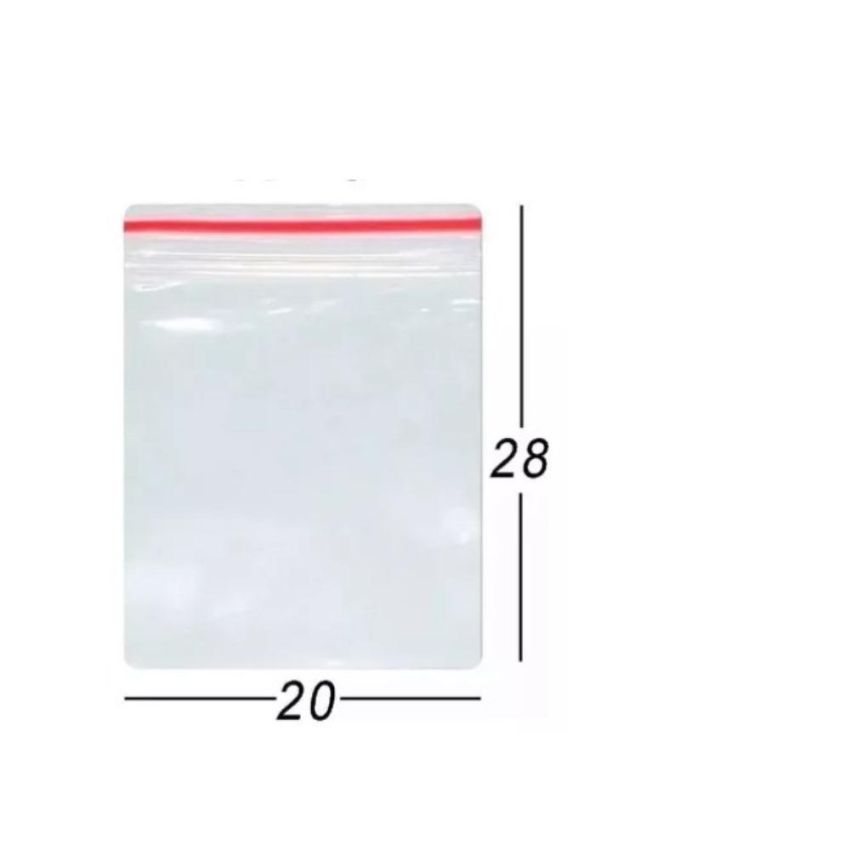 Saco Zip Lock Nº09 20x28x0,08 C/100 Bompack
