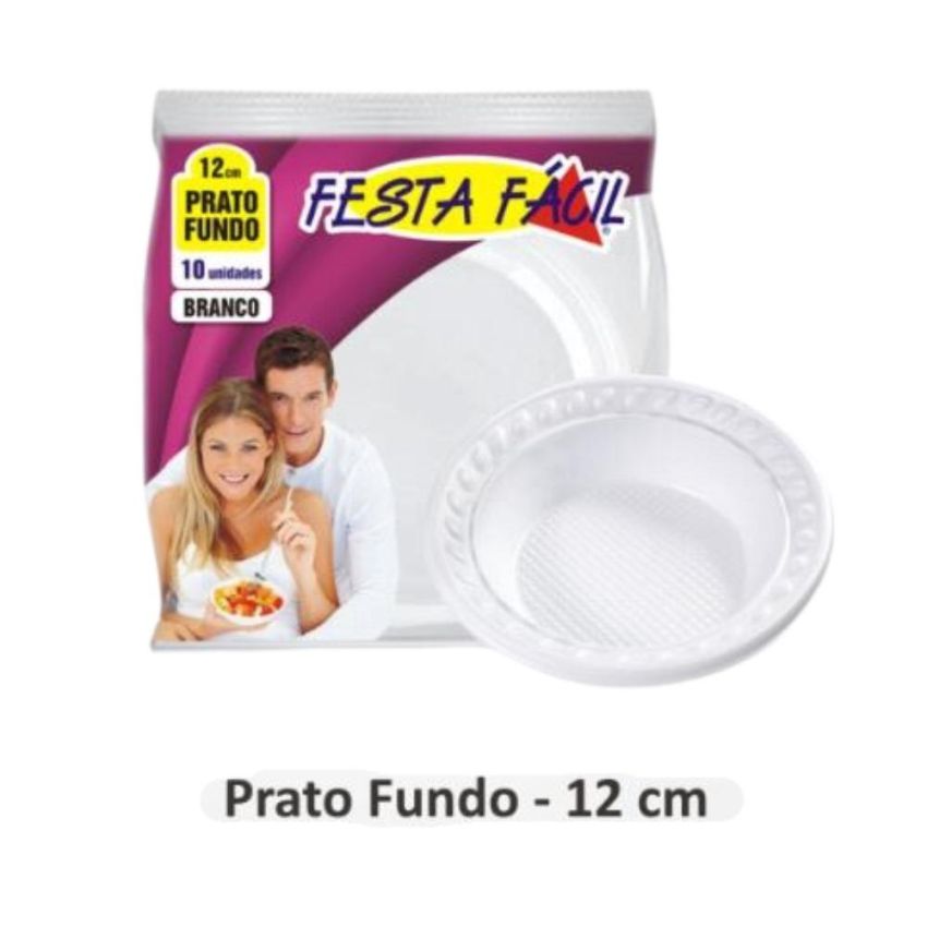 Prato descartável 12cm Fundo C/10 Platex