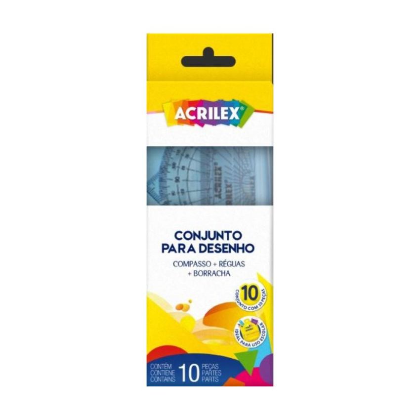 Kit para Desenho Azul 11721-000 Acrilex 