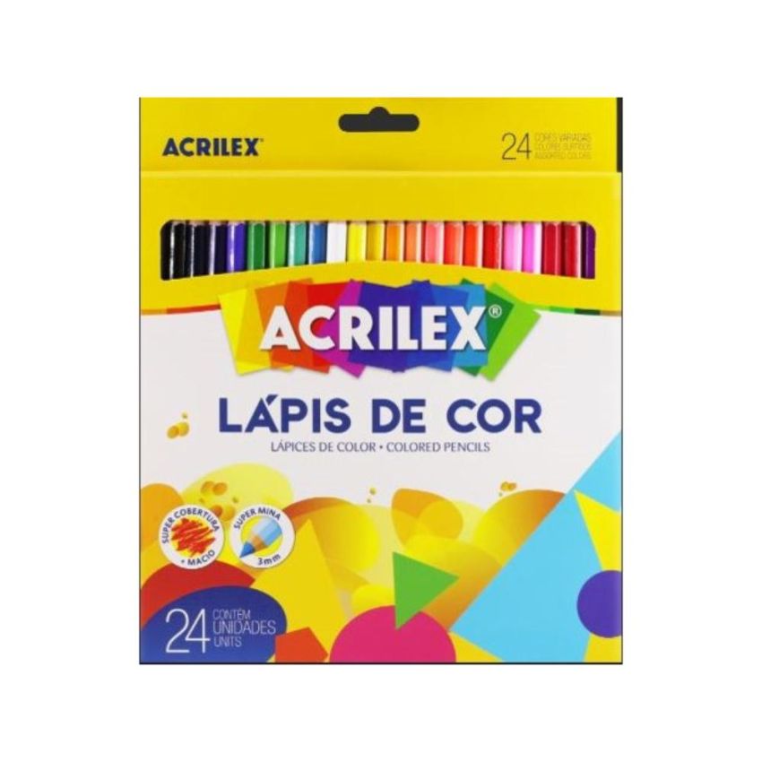 Lápis de Cor 24 Cores 09694-0000 Acrilex