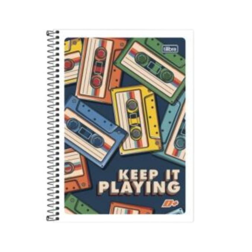 Kit c/ 4 Unidades Caderno Espiral Universitário D+ Masculino Capa Dura 96 Fls 127957 Tilibra