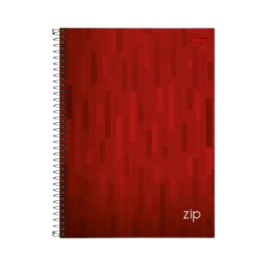 Kit c/ 4 Unidades Caderno Espiral Universitário Zip Capa Dura 96 Fls 134490 Tilibra