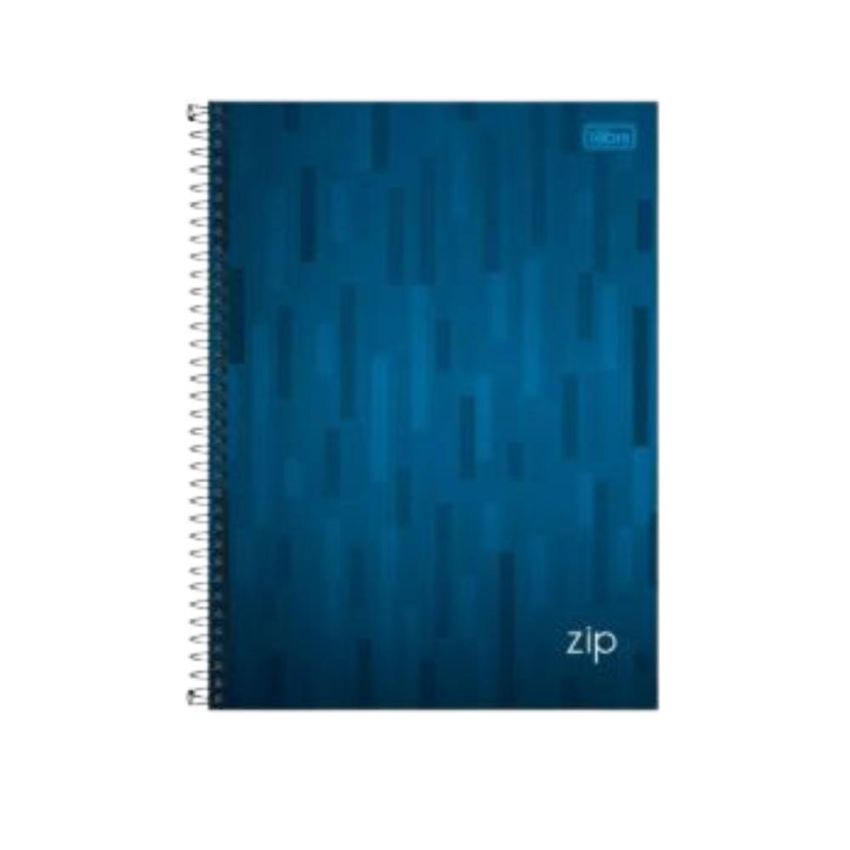 Kit c/ 4 Unidades Caderno Espiral Universitário Zip Capa Dura 96 Fls 134490 Tilibra