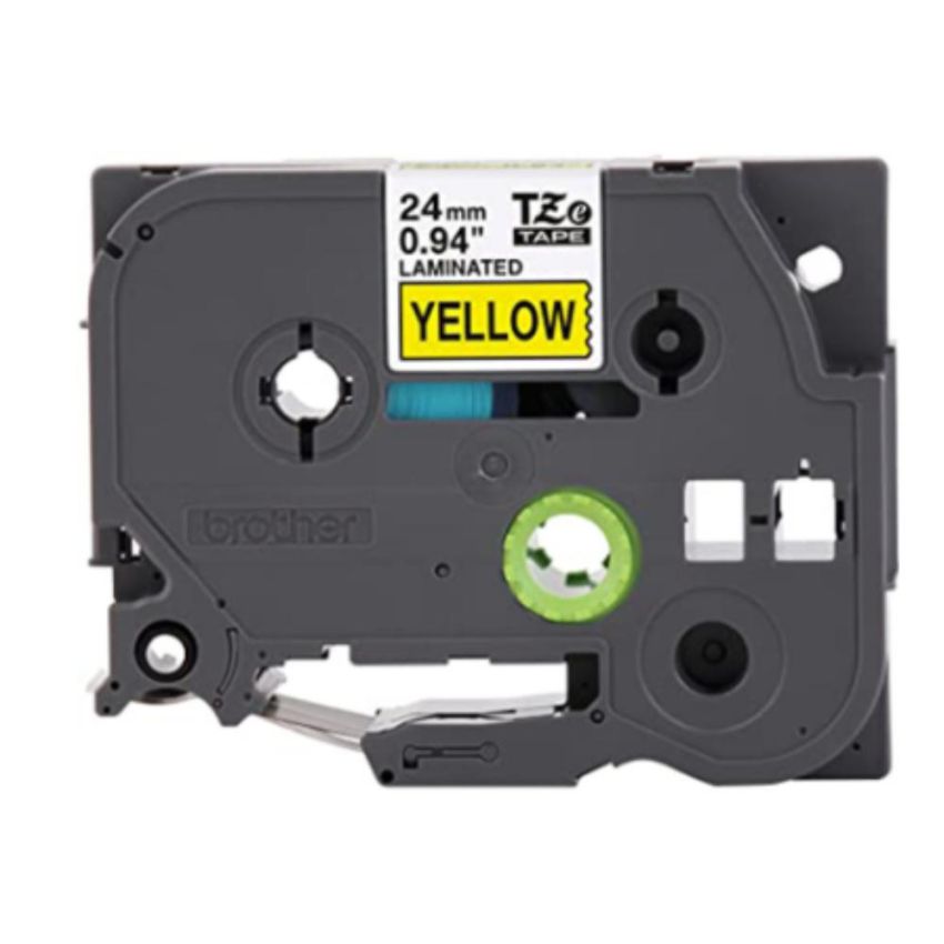 Fita Rotulador Brother 24mmx8m Preto/amarelo Tze651  Brother