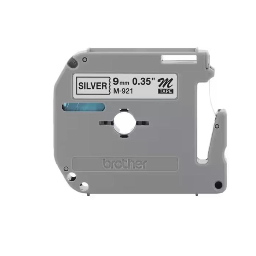 Fita Rotulador Brother 9mmx8m Preto/prata M921  Brother