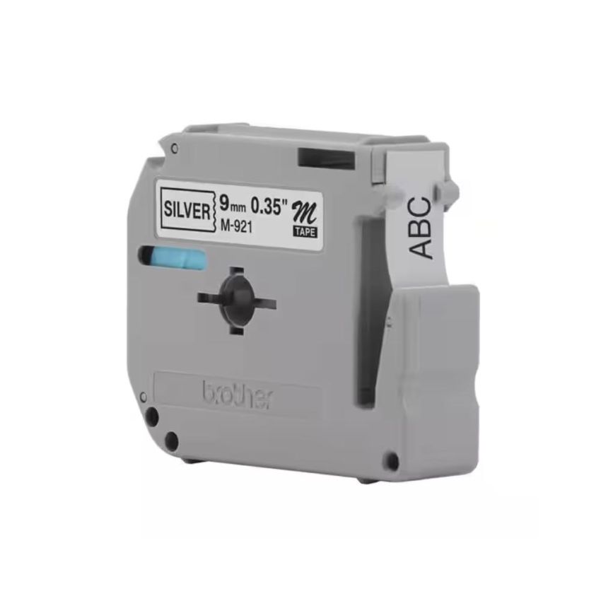 Fita Rotulador Brother 9mmx8m Preto/prata M921  Brother