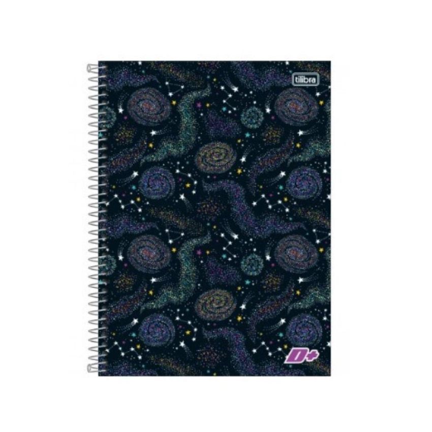 Kit com 4 Unidades Caderno Espiral Universitário D+ Capa Dura Sortido 96 Fls 1 Matéria 139246 Tilibra