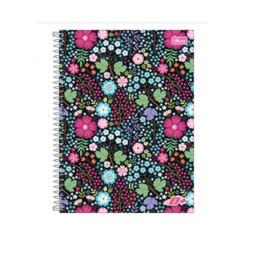Kit com 4 Unidades Caderno Espiral Universitário D+ Capa Dura Sortido 96 Fls 1 Matéria 139246 Tilibra
