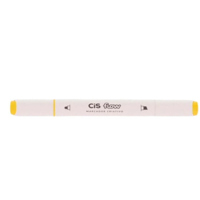 Marcador Criativo Flow Ponta Dupla Amarelo N20 5.7788 Cis