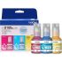 Kit Garrafa de Tinta Colorida Com  3 Unds Btd1003pk Brother