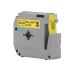 Fita Rotulador Brother 12mmx8m Preto/amarelo Mk631  Brother