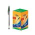 Caixa com 50 unidades de caneta Bic cristal 1.0 verde