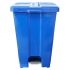 Cesto/lixeira Plastica Quadrada c/ Pedal 60l Azul P60a Jsn