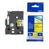 Fita Rotulador Brother 24mmx8m Preto/amarelo Tze651  Brother